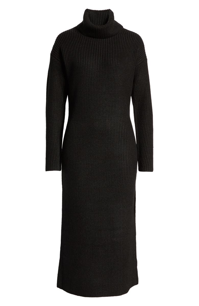 Charles Henry Long Sleeve Turtleneck Sweater Dress, Alternate, color,