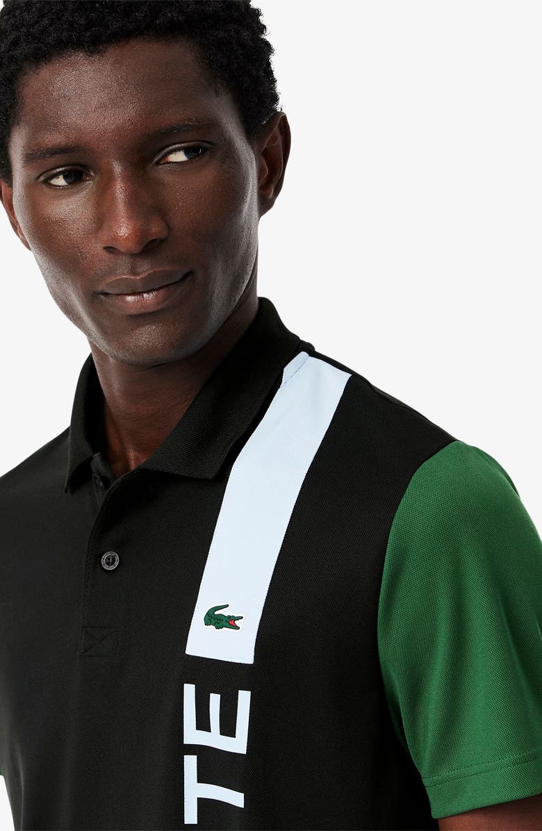 Lacoste Regular Fit Colorblock Performance Piqué Polo, Alternate, color,