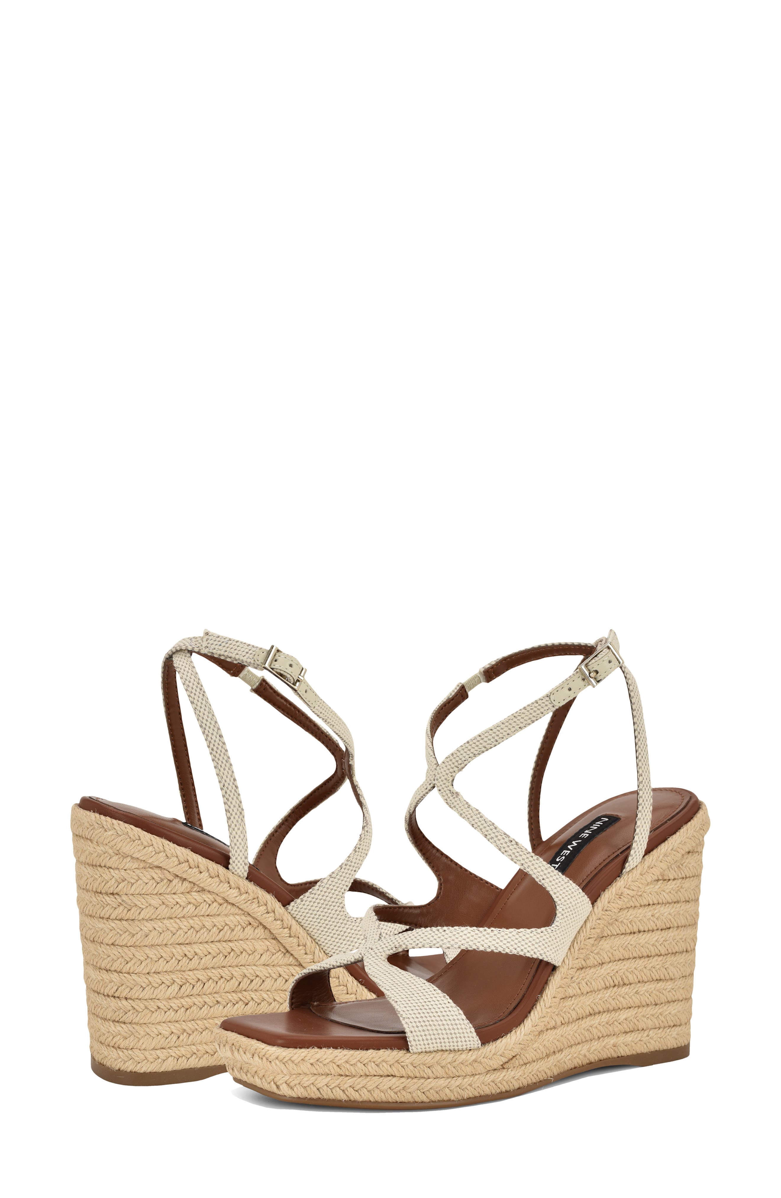Nine West Adriane Platform Wedge Sandal, Alternate, color, 