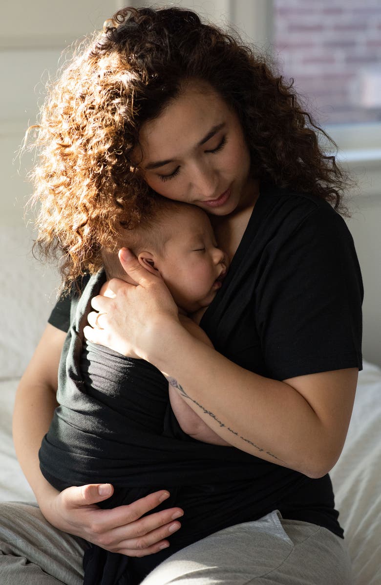 Bravado Designs Skin-to-Skin Postparum Wrap Top, Alternate, color, Black