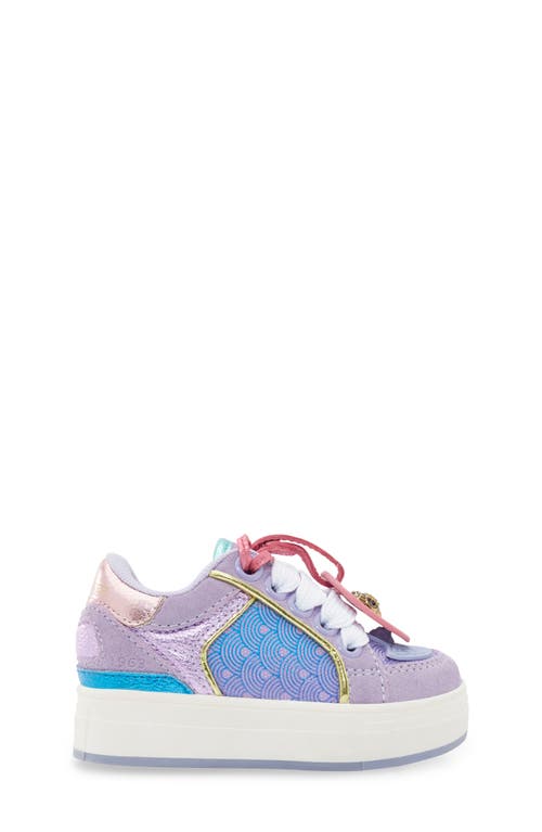 Kurt Geiger London Kids' Mini Southbank Platform Sneaker In Purple
