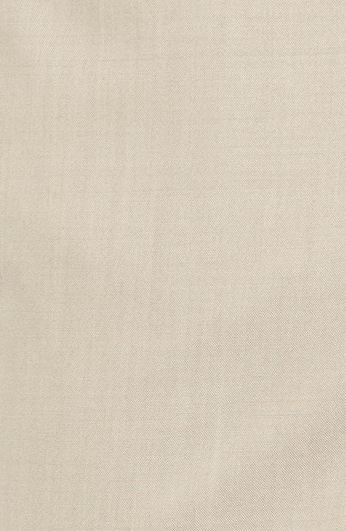 Berle Flat Front Stretch Solid Wool Trousers In Neutral