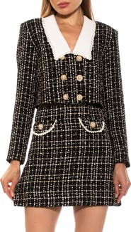 Alexia Admor Aurelia Tweed Crop Jacket