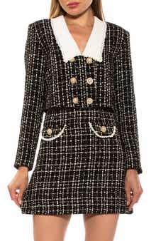 Alexia Admor Aurelia Tweed Crop Jacket