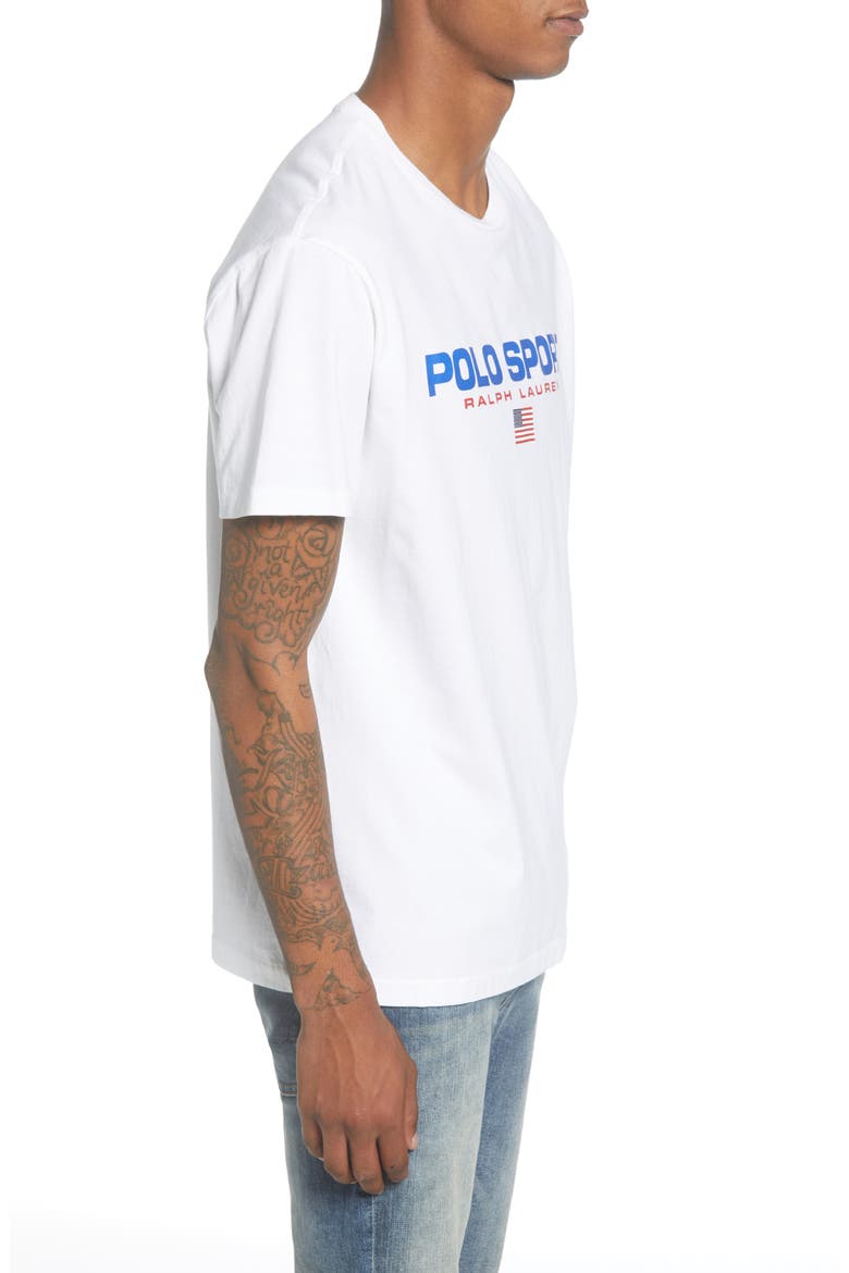 Polo Sport T-Shirt, Alternate, color, WHITE