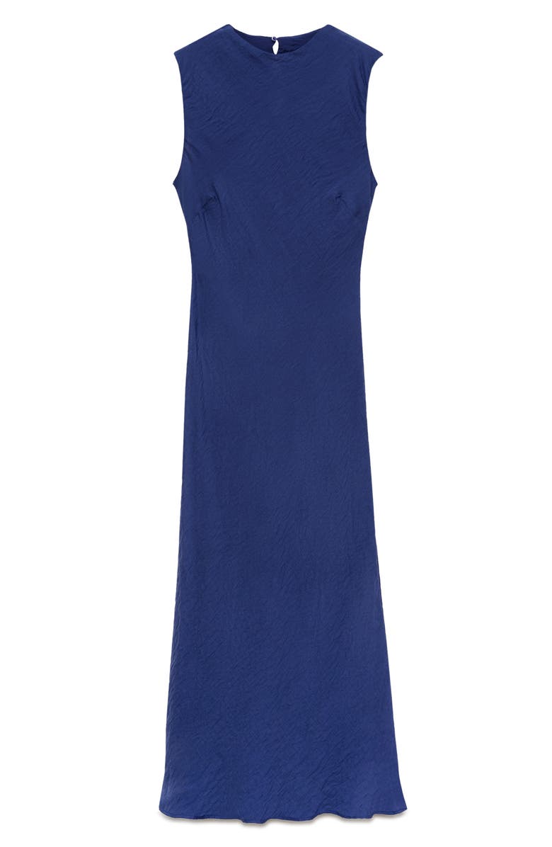 MANGO Sleeveless Midi Dress, Main, color, Blue