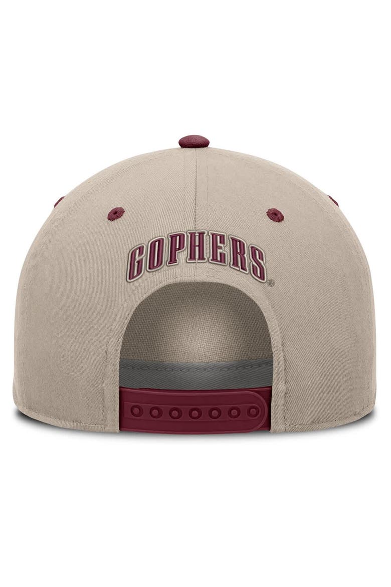 Men's Fanatics  Stone/Maroon Minnesota Golden Gophers Veteran Two-Tone Adjustable Hat, Alternate, color, Stone