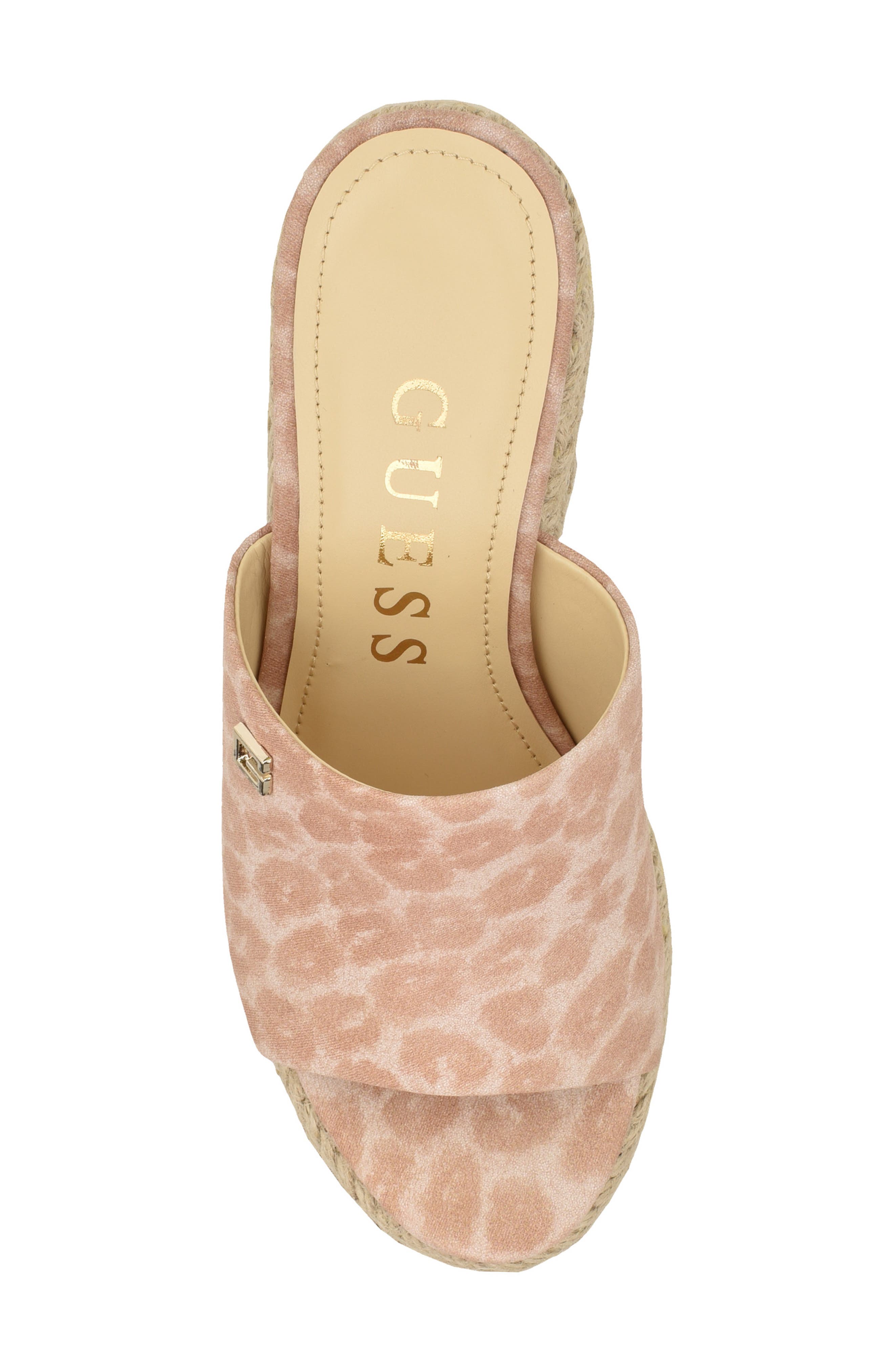GUESS Evba Espadrille Platform Wedge Sandal, Alternate, color, 
