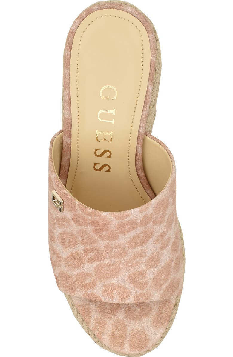 GUESS Evba Espadrille Platform Wedge Sandal, Alternate, color,
