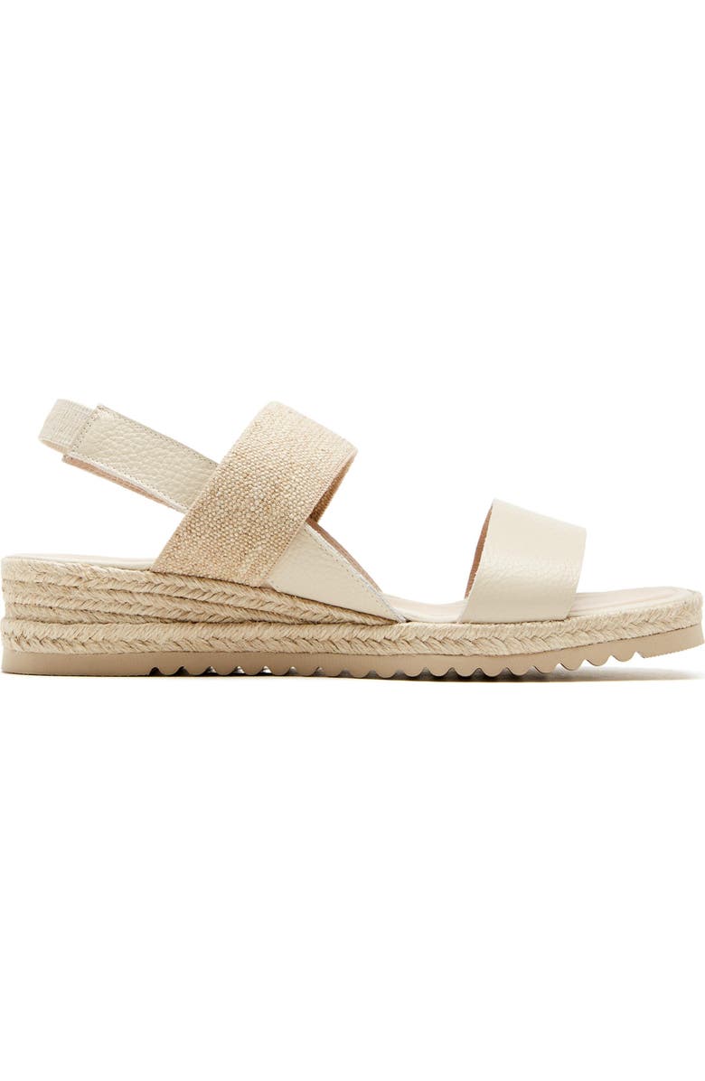 La Canadienne Rowena City Dry<sup>™</sup> Waterproof Espadrille Sandal, Alternate, color, Milk Pebble