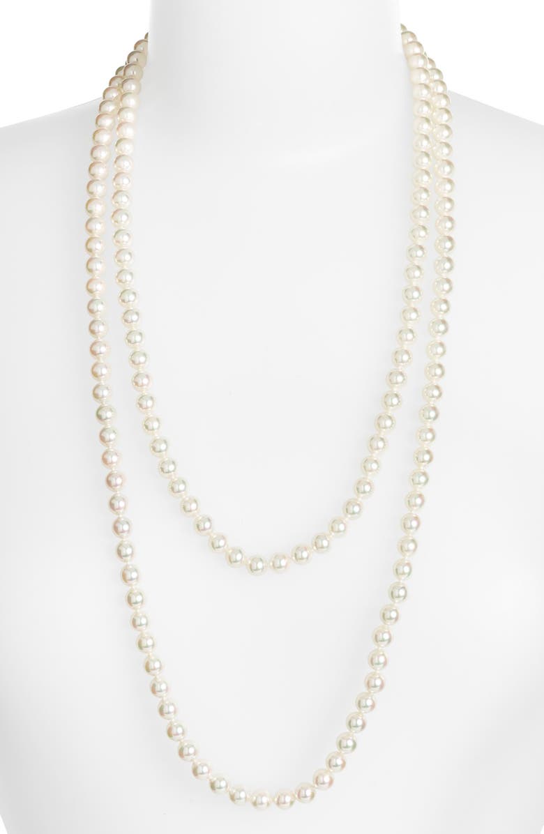 Majorica 8mm Round Pearl Endless Rope Necklace, Alternate, color, 