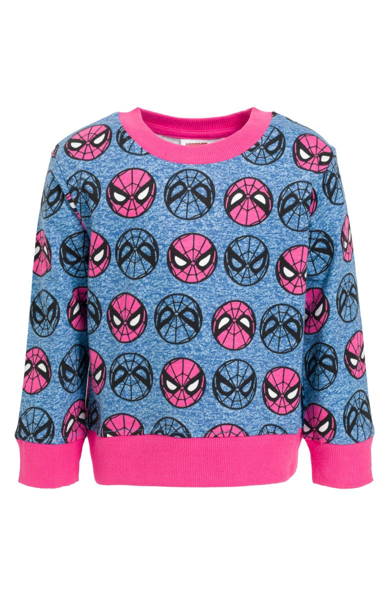 Marvel Spider-Man Avengers Pullover Sweatshirt, Alternate, color, Blue