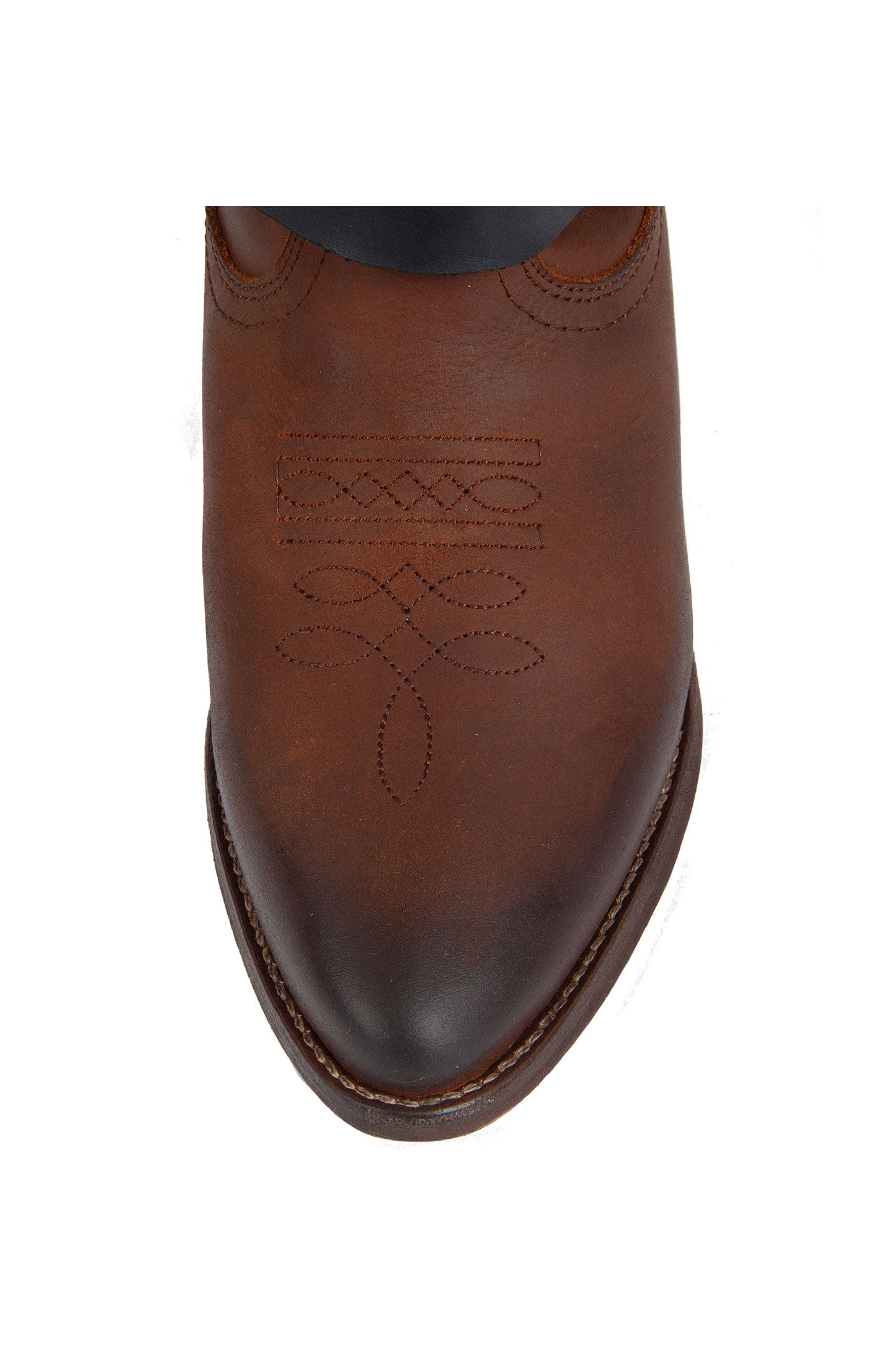 Cowboy Leather Boots, Alternate, color, Brown