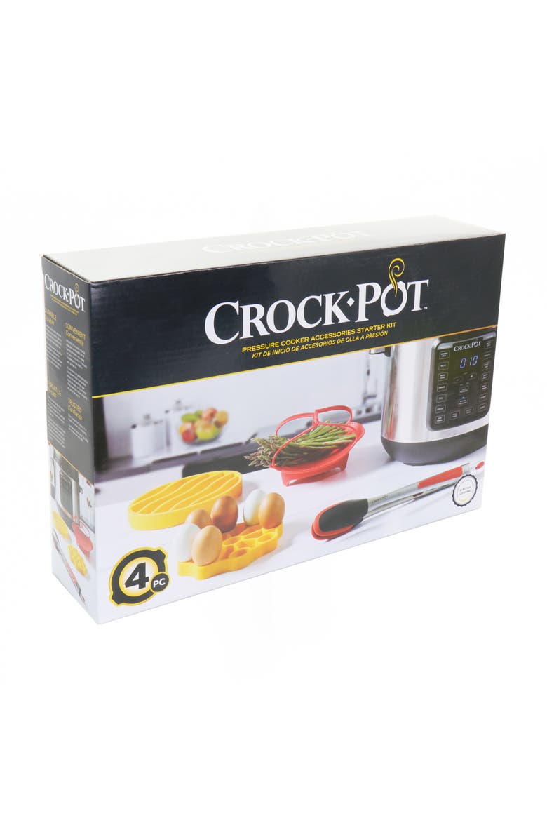 Crock-pot 4 Piece Pressure Cooker Accessories Starter Kit, Alternate, color, Red