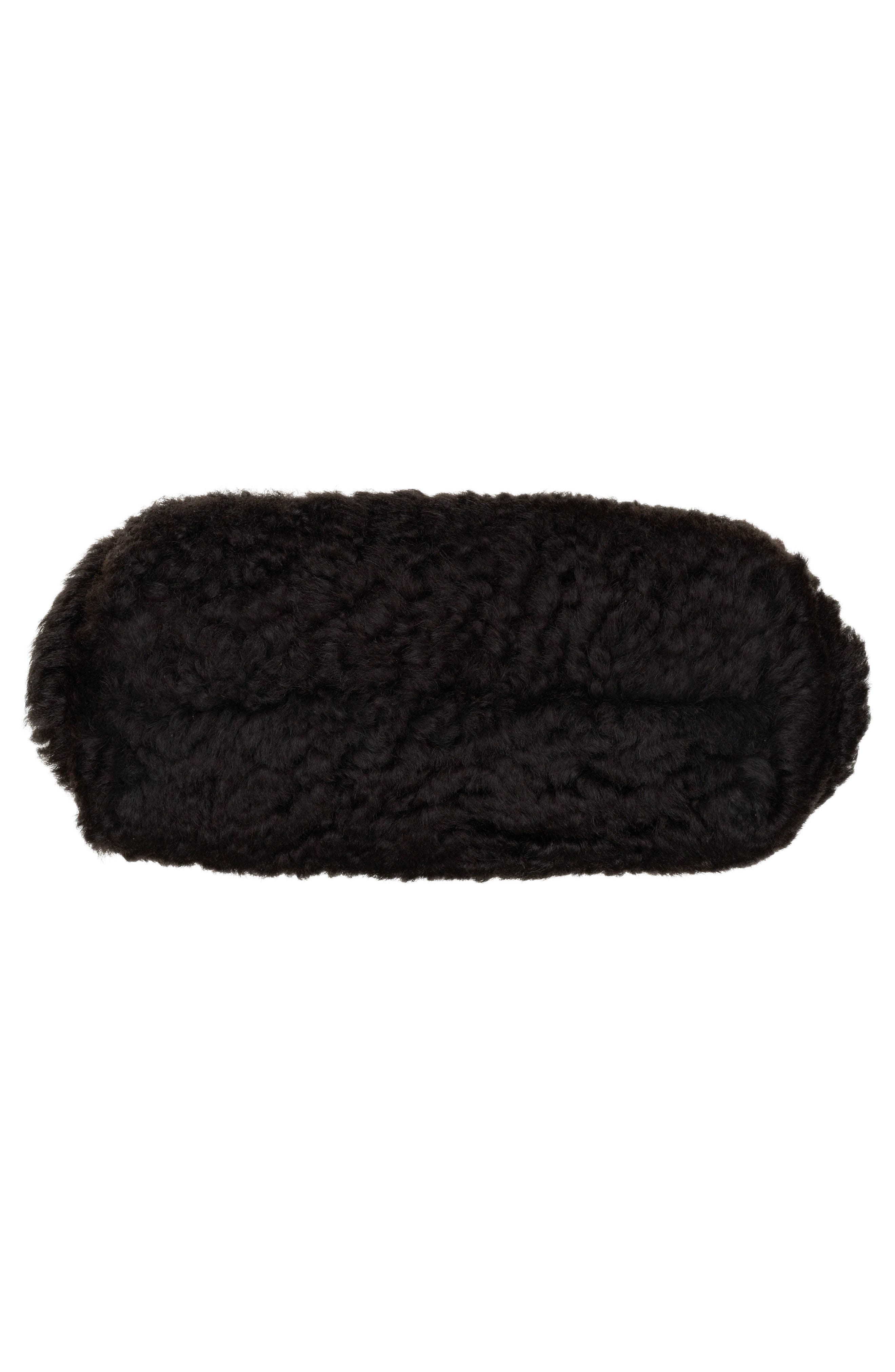 Bottega Veneta Tip Genuine Shearling Frame Shoulder Bag, Alternate, color, 