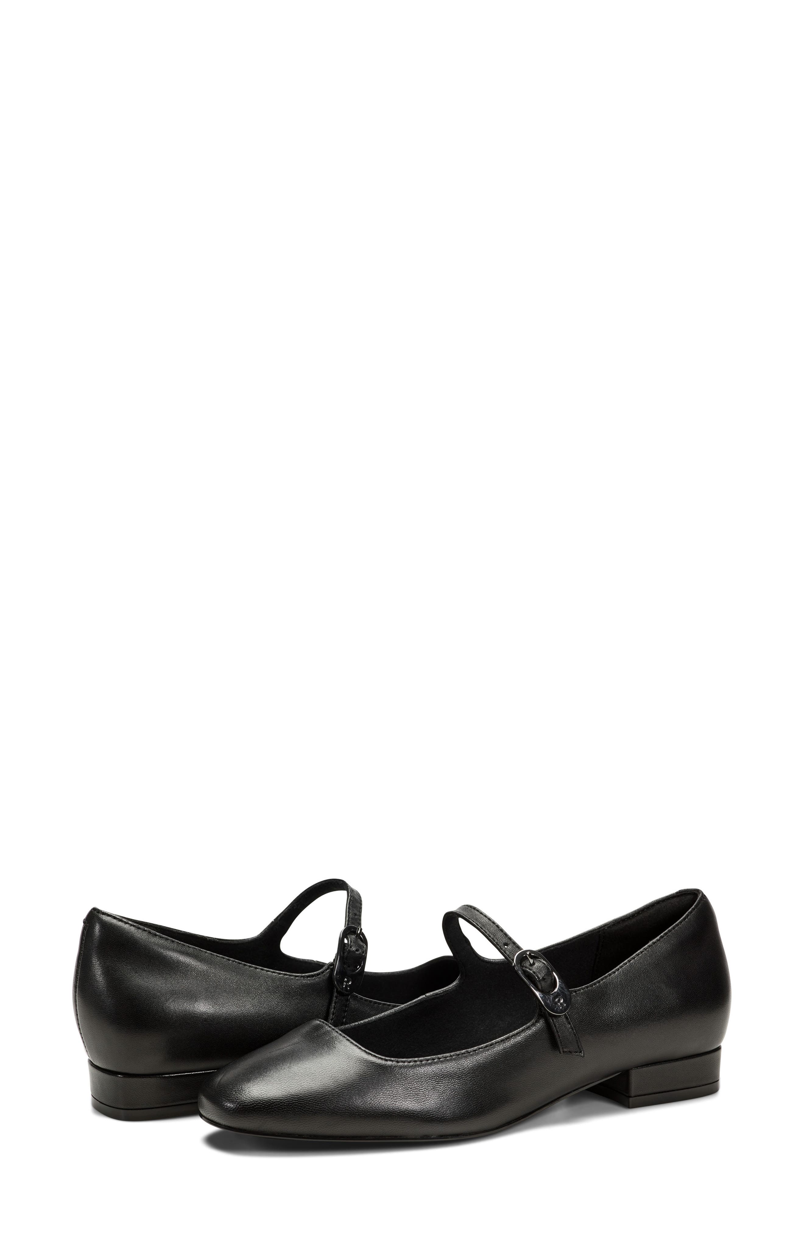Rockport Niya Mary Jane Flat, Alternate, color, Black