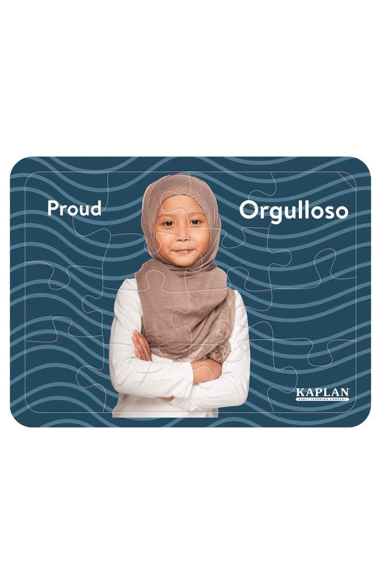 Kaplan Early Learning Company Emotion Puzzles with Real Images - Set of 8, Alternate, color, Multicolor