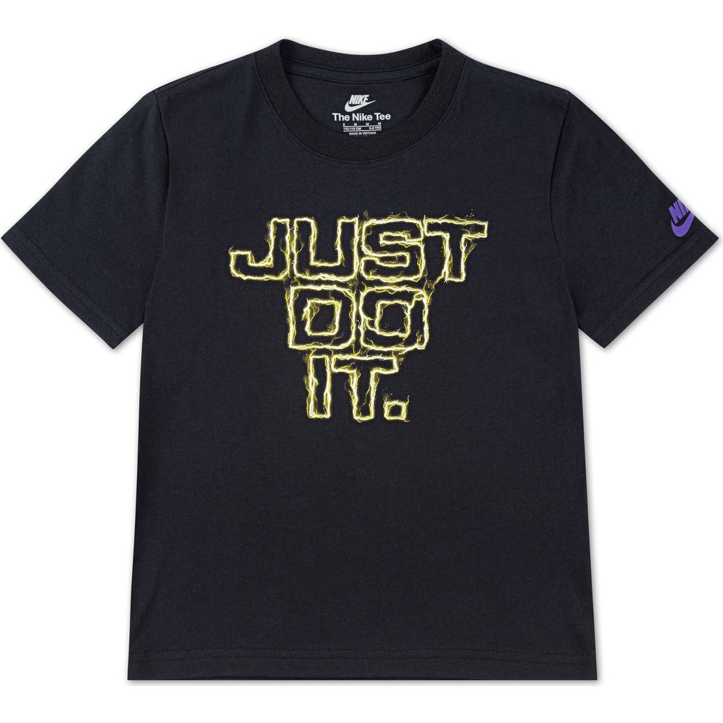 Nike Kids' Lightning Jdi Graphic T-shirt In Black