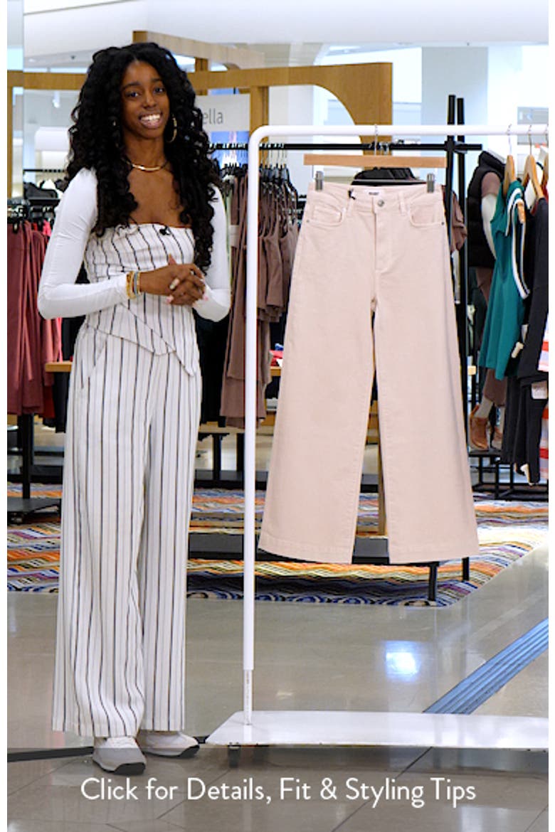 Anessa High Waist Ankle Wide Leg Jeans (Women) | Nordstrom