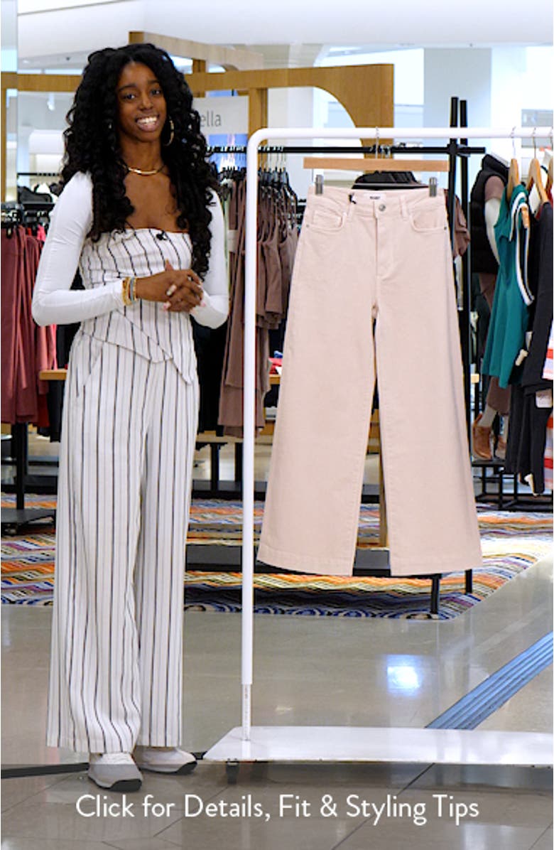 Anessa High Waist Ankle Wide Leg Jeans, sales video thumbnail