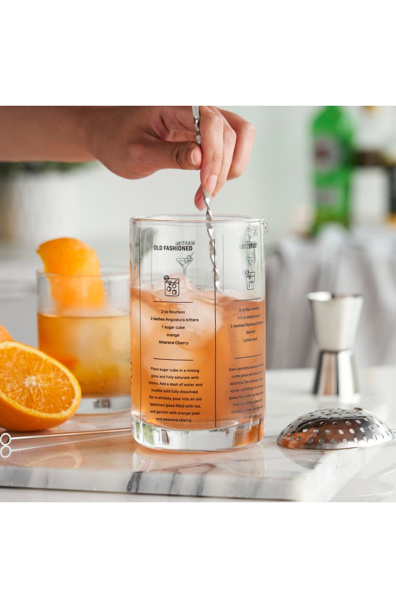 true Recipe Mixing Glass, Alternate, color, Clear