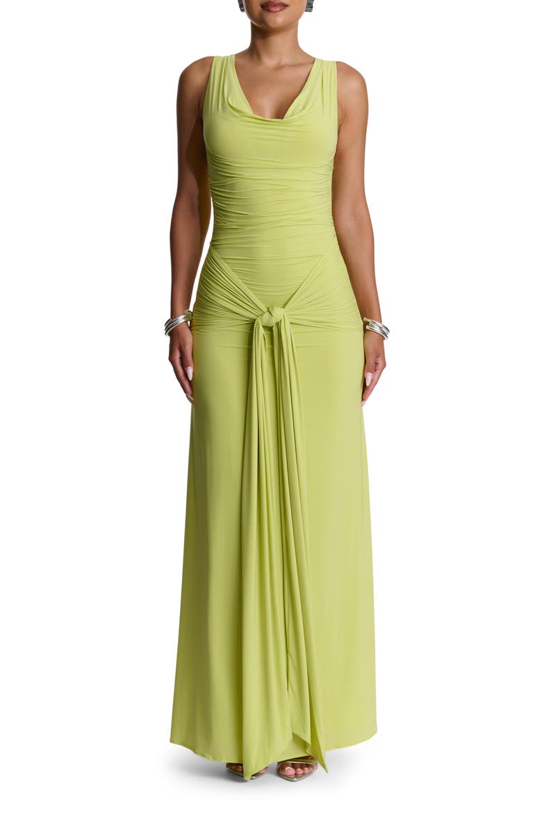 Naked Wardrobe Cowl Neck Maxi Dress, Main, color, 