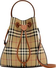 Burberry Small Check Bucket Bag
