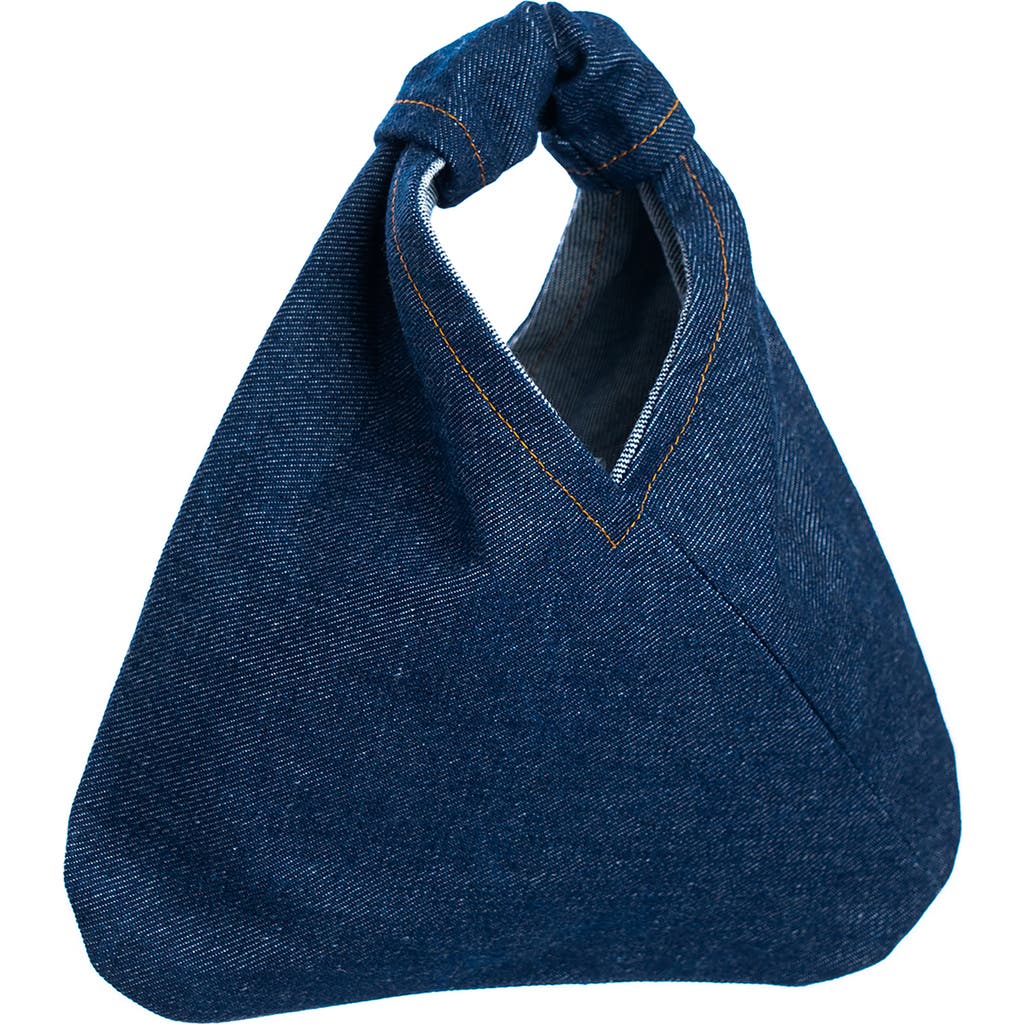 Adw Mini Aizome Denim Gami Bag In Aizome