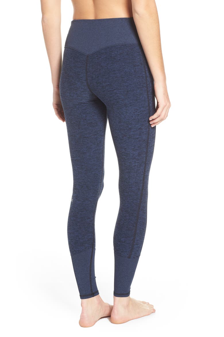 High Waist Lounge Leggings, Alternate, color, RICH NAVY HEATHER