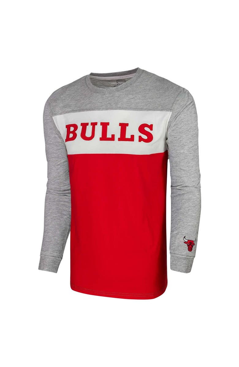 Stadium Essentials Unisex Heather Gray Chicago Bulls Loge Long Sleeve T-Shirt, Alternate, color, Heather Gray