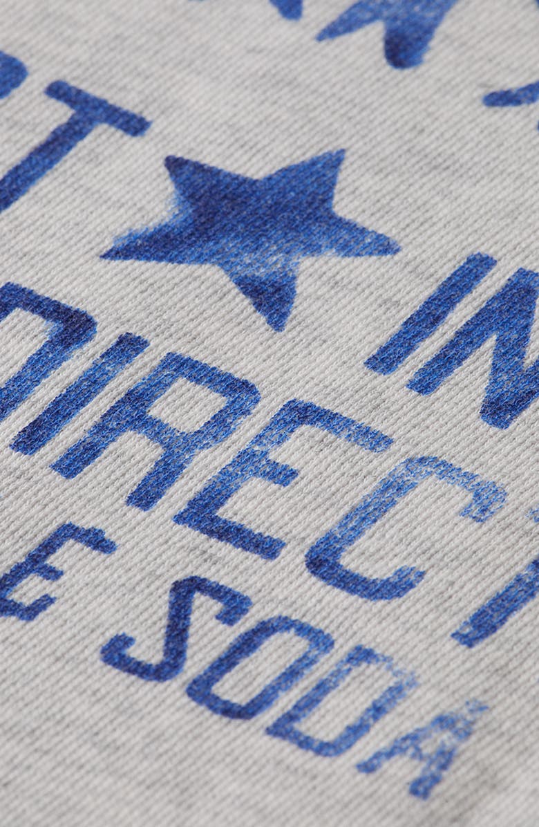 Scotch & Soda Oversize Graphic Cotton Sweatshirt, Alternate, color, Grey Melange