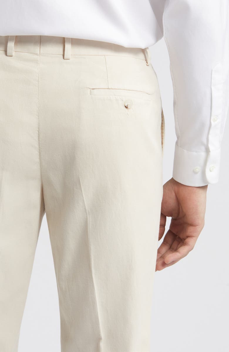 Nordstrom Trim Fit Flat Front Lyocell Blend Chinos, Alternate, color,