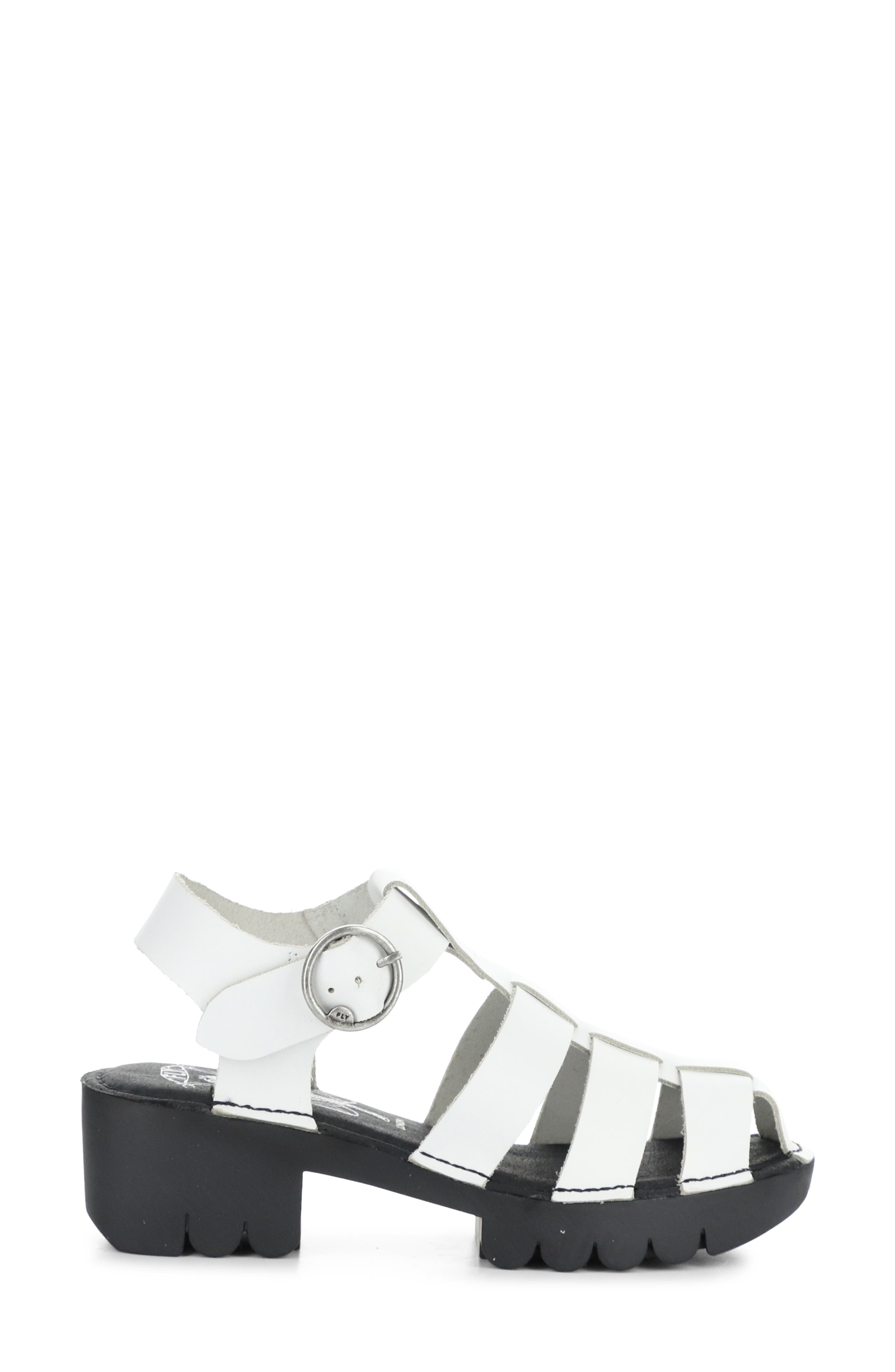 Fly London Emme Platform Fisherman Sandal, Alternate, color, 009 Off White Bridle
