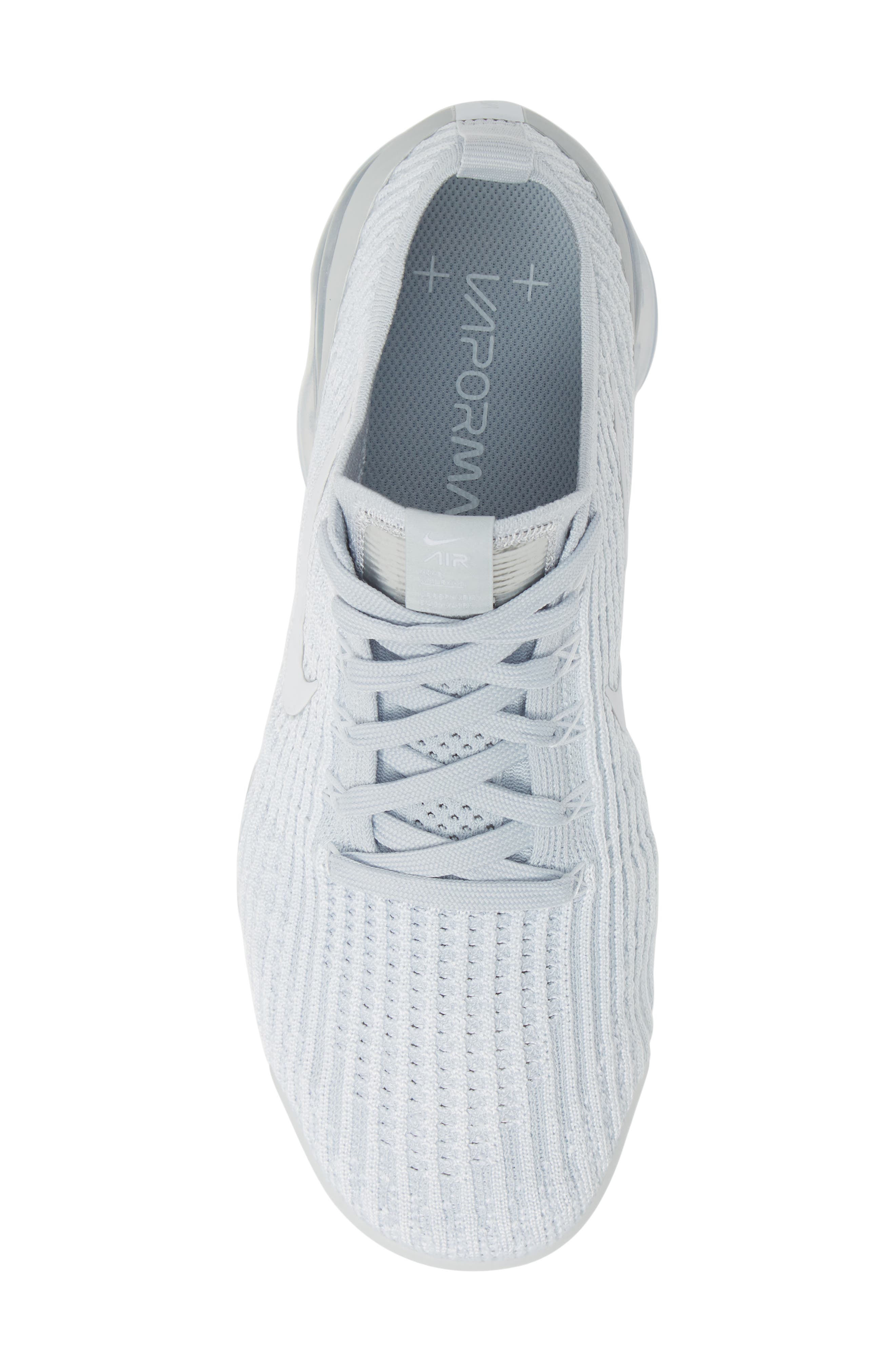 Air VaporMax Flyknit 3 Running Shoe, Alternate, color, WHITE/ PURE PLATINUM