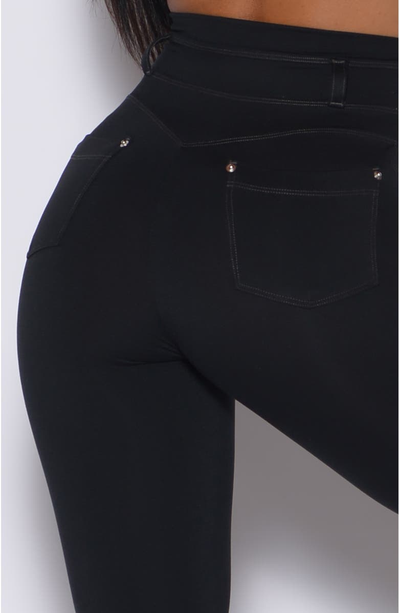 Bombshell Sportswear Peach Bottoms, Alternate, color, Black