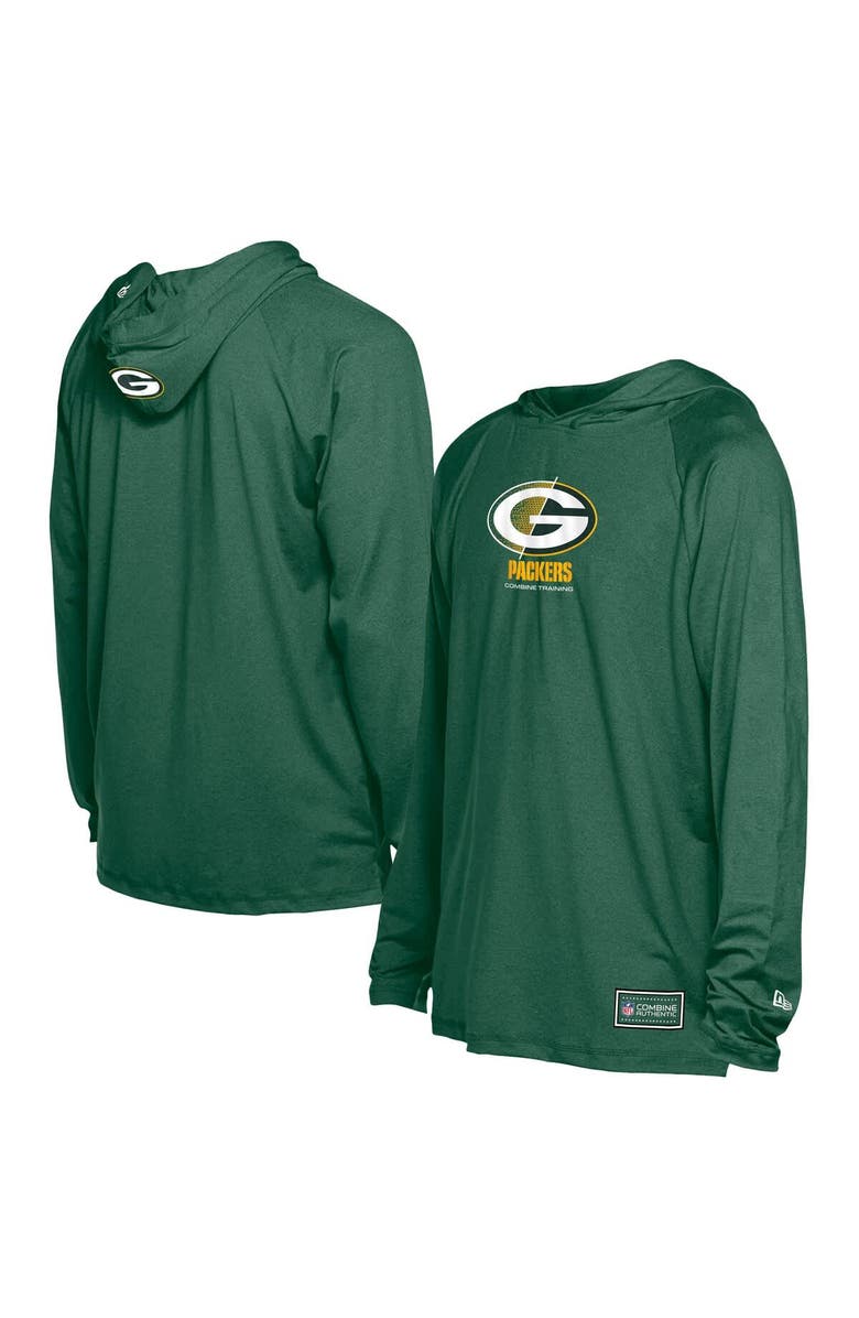 New Era Men's New Era  Green Green Bay Packers Functional Fandom Hoodie, Main, color, Green
