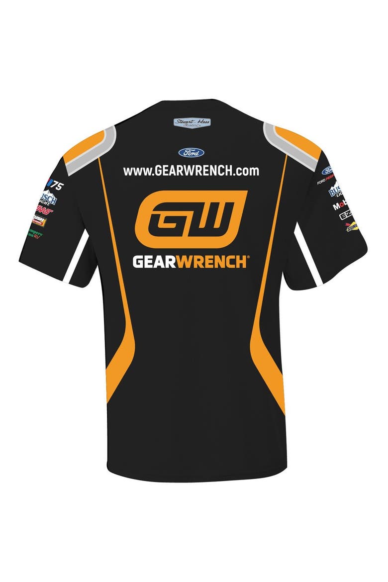 Men's Stewart-Haas Racing Team Collection Black Kevin Harvick GearWrench Sublimated Uniform T-Shirt, Alternate, color, Black