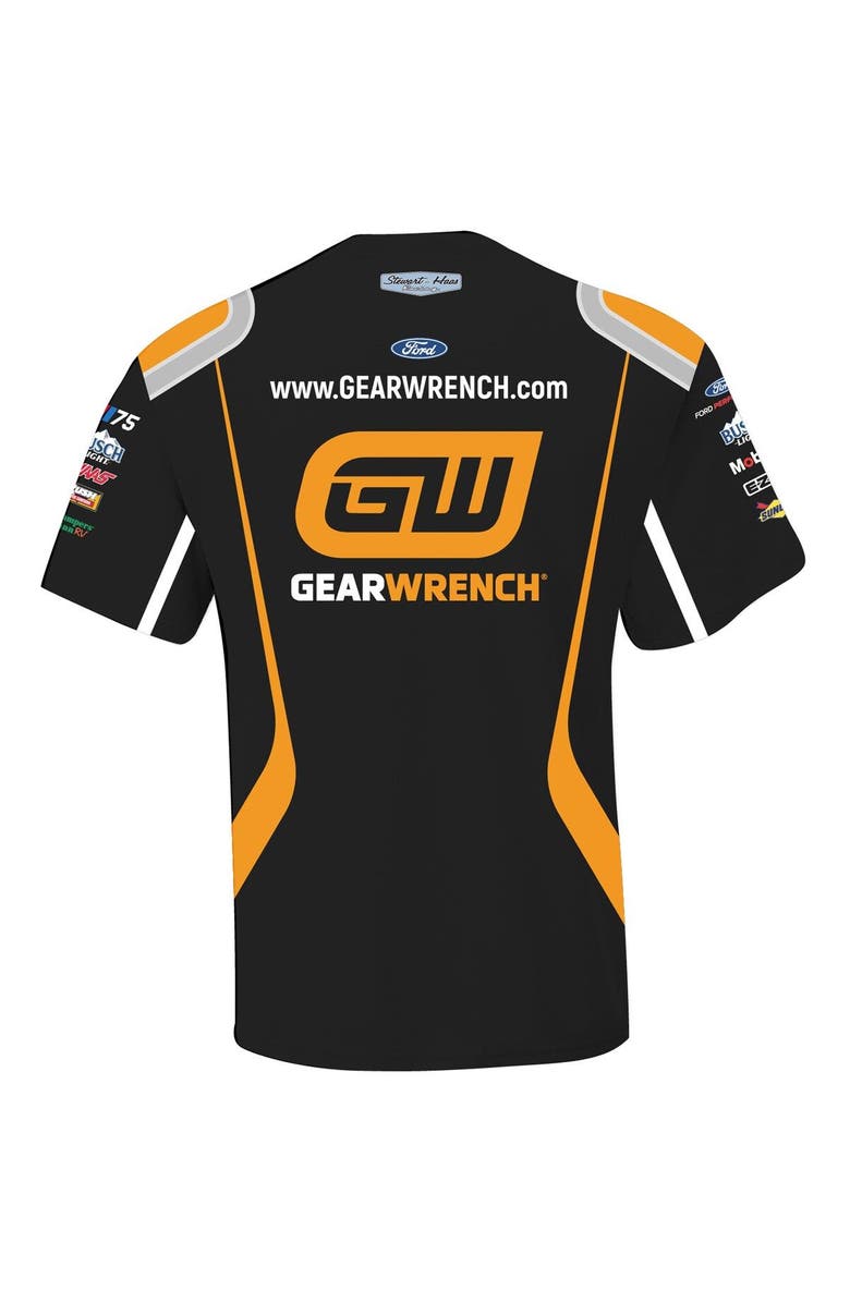 STEWART-HAAS RACING Men's Stewart-Haas Racing Team Collection Black Kevin Harvick GearWrench Sublimated Uniform T-Shirt, Alternate, color, 