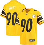 Nike Youth Nike T.J. Watt Gold Pittsburgh Steelers Inverted Team Game Jersey