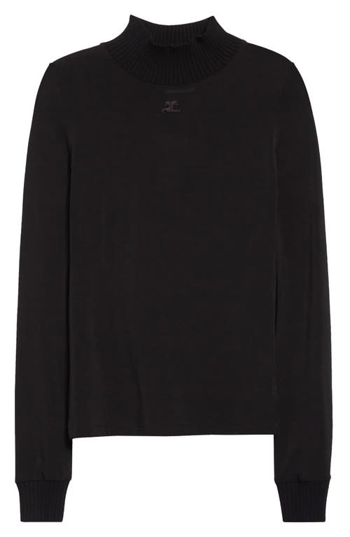 Courrèges Re-edition Second Skin Top In Black