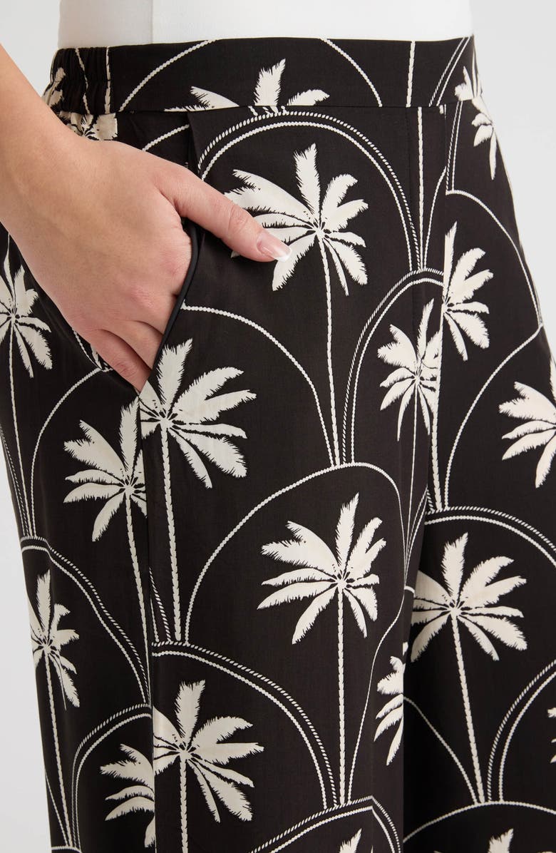 NVLT Wide Leg Challis Pants, Alternate, color, 