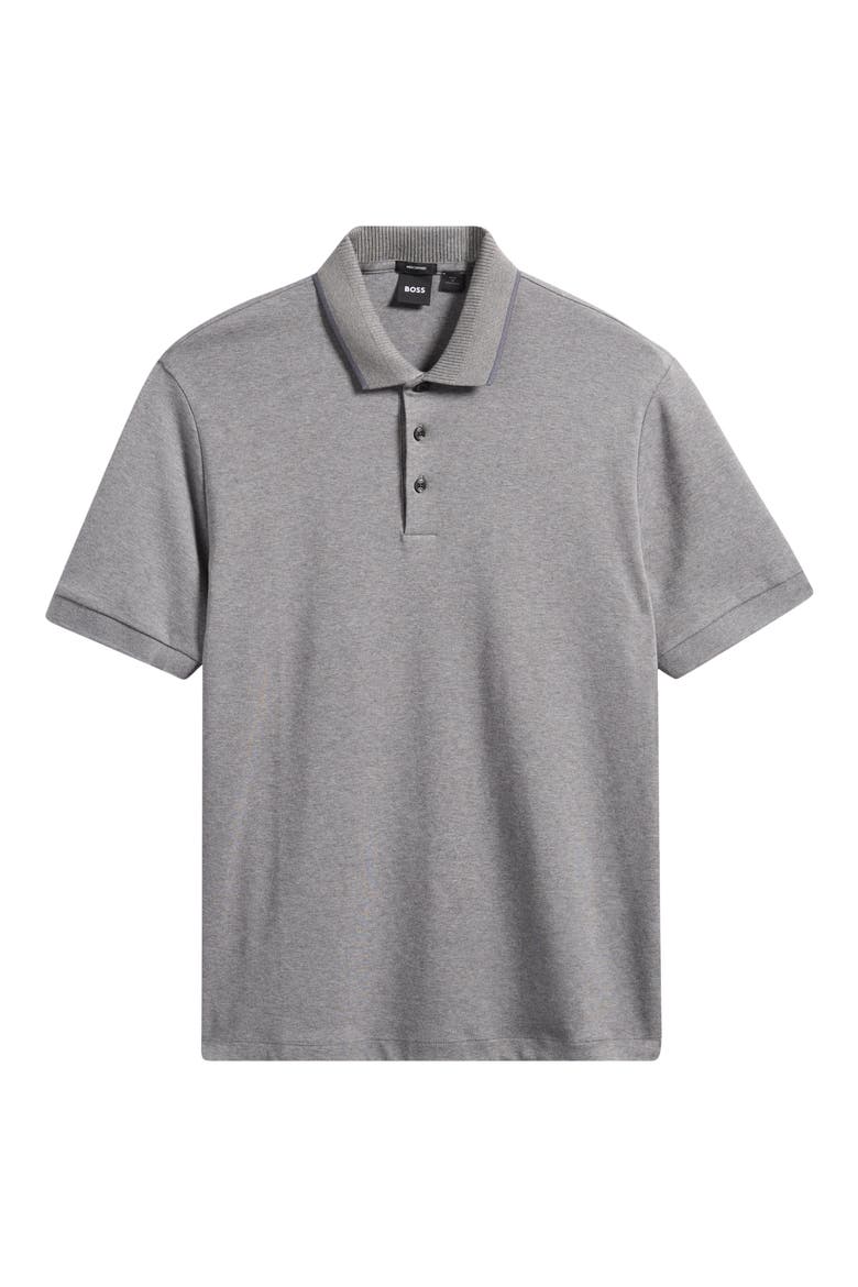 Phillipson Mercerized Cotton Polo, Alternate, color, MEDIUM GREY