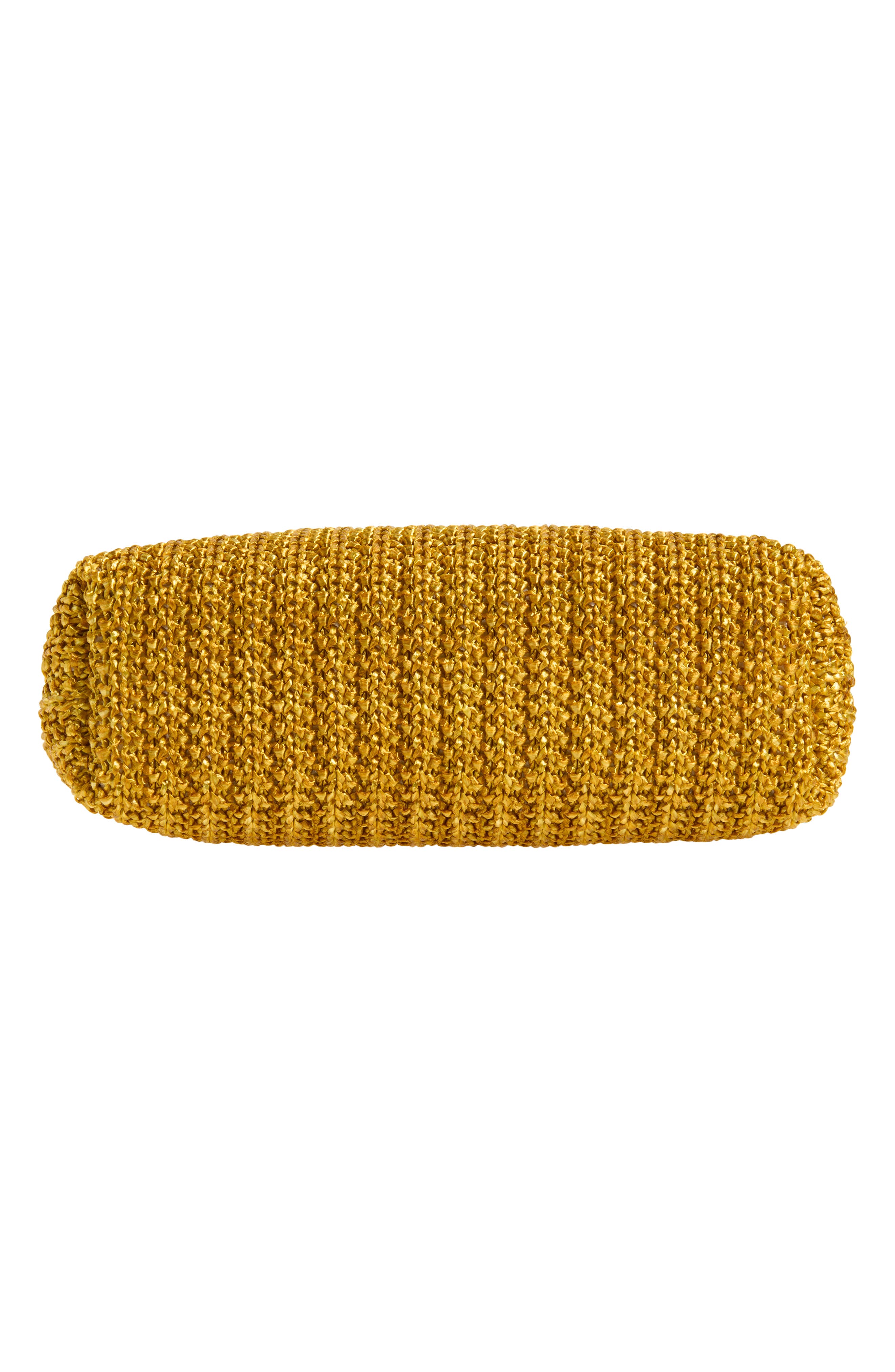 Veronica Beard Small Woven Slouch Bag, Alternate, color, Gold