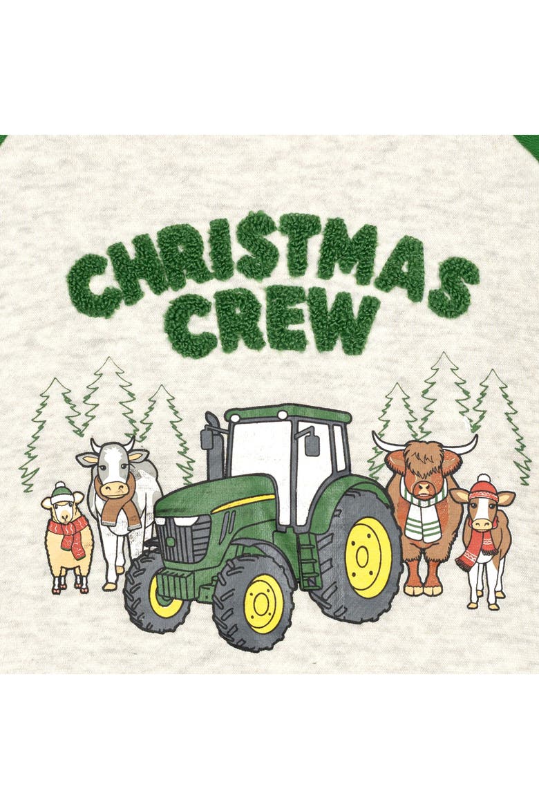 Holiday Fleece Pullover, Alternate, color, Oatmeal Heather Green