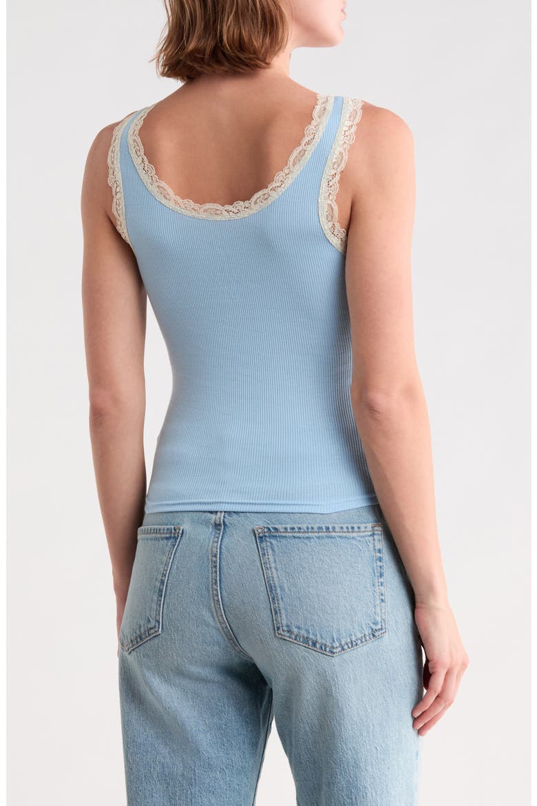 I Heart Napping Lace Trim Graphic Tank, Alternate, color, POWDER BLUE