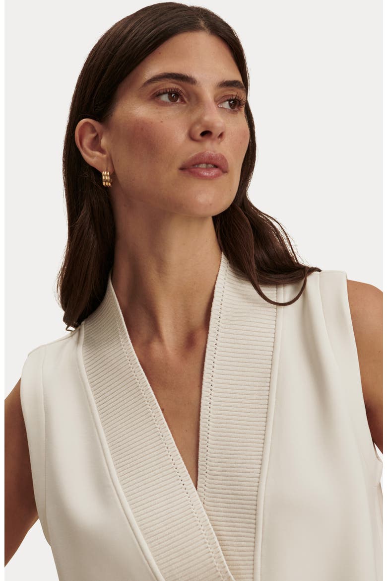 Freida V-Neck Jersey Tank, Alternate, color, PRISTINE