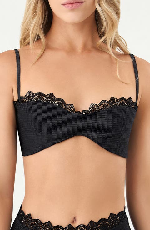 Bondy Lace Trim Swim Top