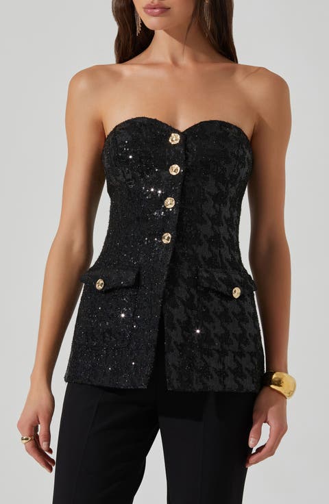 Milani Strapless Sequin Top