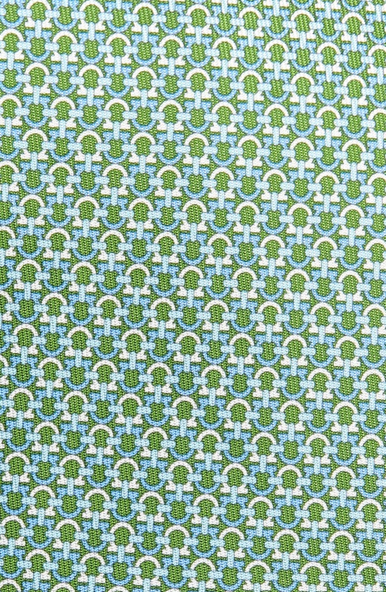 FERRAGAMO Gancini Pattern Silk Tie, Alternate, color, 