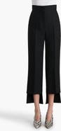 Khaite Rae Bonded Crepe Step Hem Cigarette Crop Pants